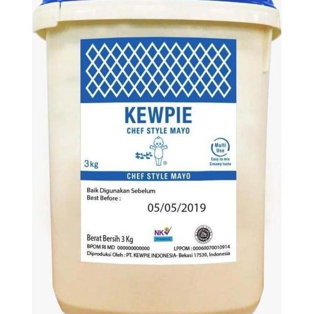 

Ewpie Chef Tyle Mayo 3G Au Mayonaie Mayonnaie 3 G