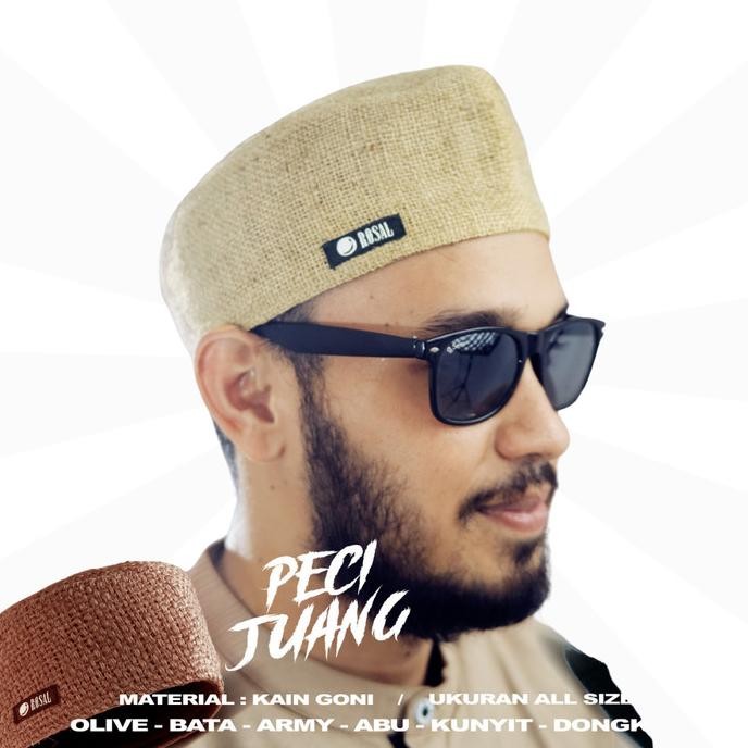 Peci Juang ROSAL - Songkok Kopiah Pria Kain Goni Karung