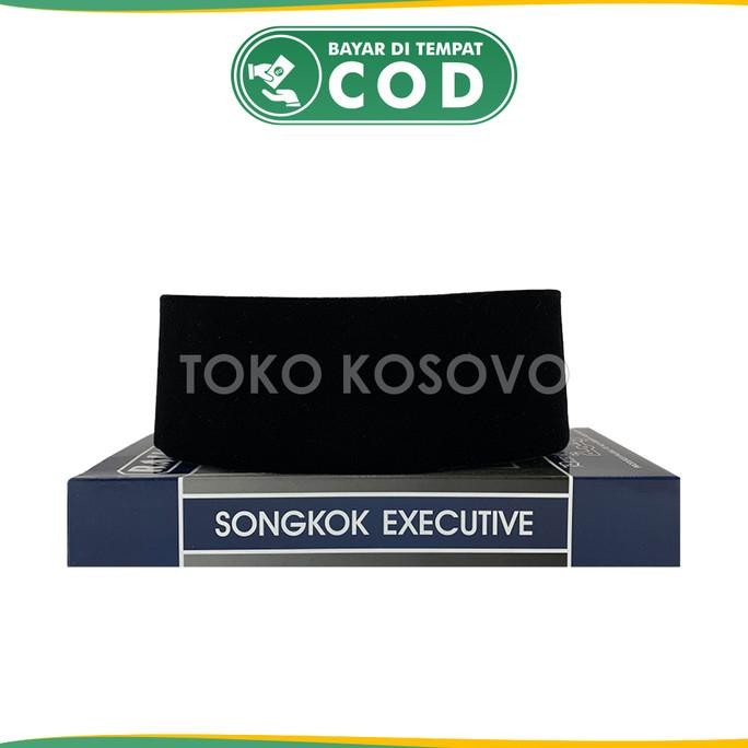 Peci Songkok Kopiah RAHMAT AC Hitam Polos GROSIR