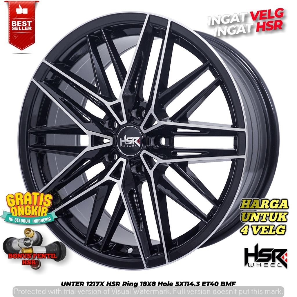 Velg Racing Ring 18 Hsr Unter R18X8 Pcd 5X114,3 Velg Mobil Hrv Crv Brv Innova Xpander