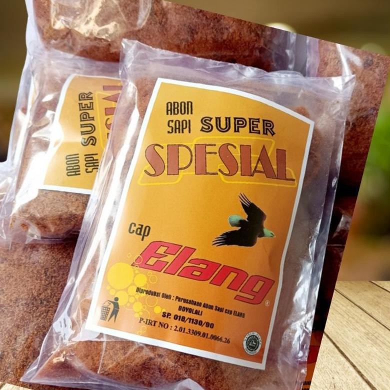 

Abon Sapi SUPER SPECIAL DAGING HAS DALAM Cap Elang Boyolali 250 gram