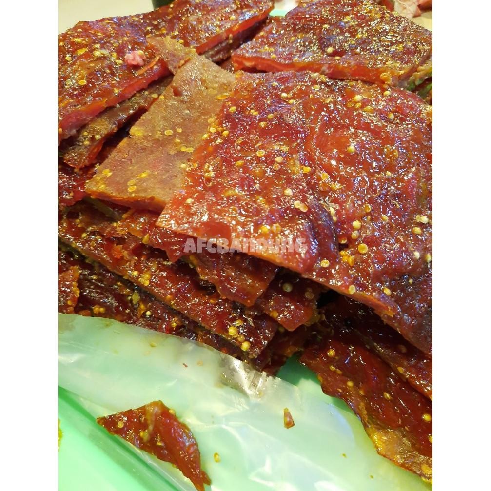 

Daging Dendeng Sapi Ketumbar 250gr / gr / 1kg Mentah Siap Goreng