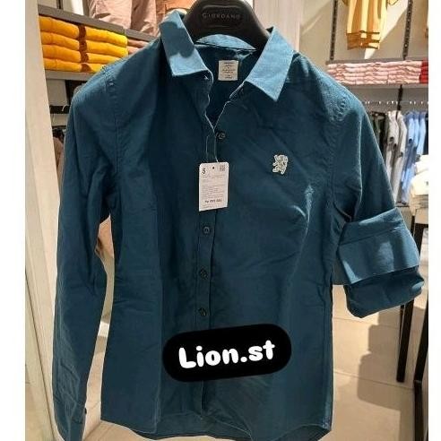 chr giordano women's cotton oxford shirt | kemeja giordano wanita