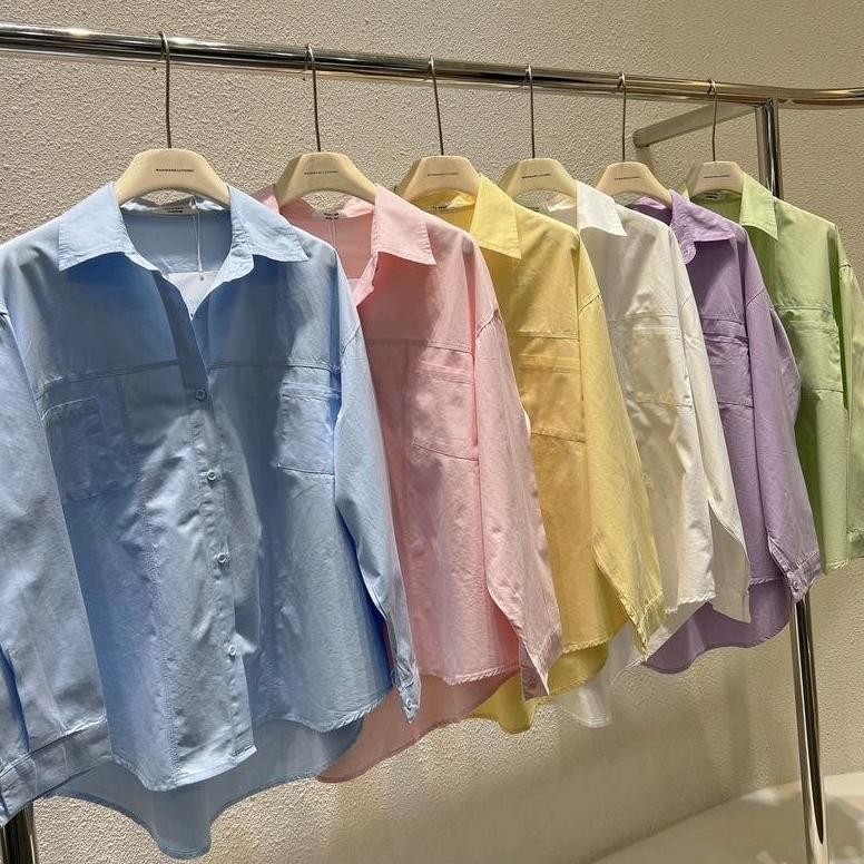 chr baju bangkok import wanita preum // kemeja bangkok wanita // kemeja wanita kekinian // kemeja //