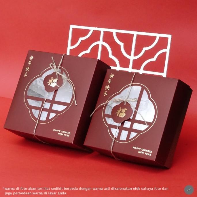 

Dus Kue Imlek Cake Box Sincia Packaging Hampers Chinese New Year Kemasan CNY (CNY-25)
