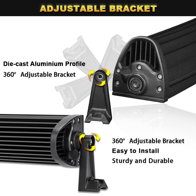 22" 32" 42" 3-Row LED Light Bar Offroad Led Bar Combo Beam Led Work Light Bar 12v 24v For 4x4 4WD