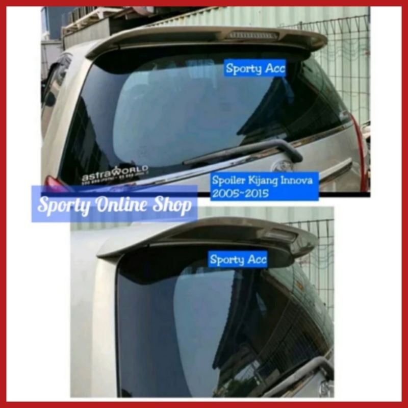 Spoiler Sayap Mobil Innova 2005-2015 + Lampu Rem