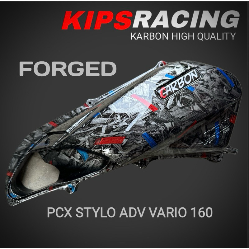 TUTUP FILTER PCX 160 CARBON FORGED tutup filter PCX 160 carbon tutup filter Vario 160 carbon forged