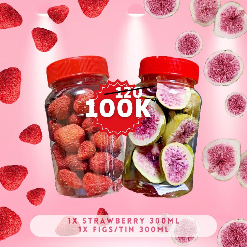 

Paket Strawberry Freeze Dried Tin Freeze Dried Okra Crispy
