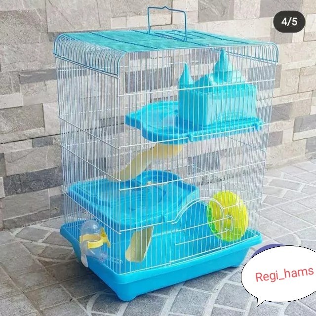 TERBARU Kandang hamster jumbo 3 tingkat