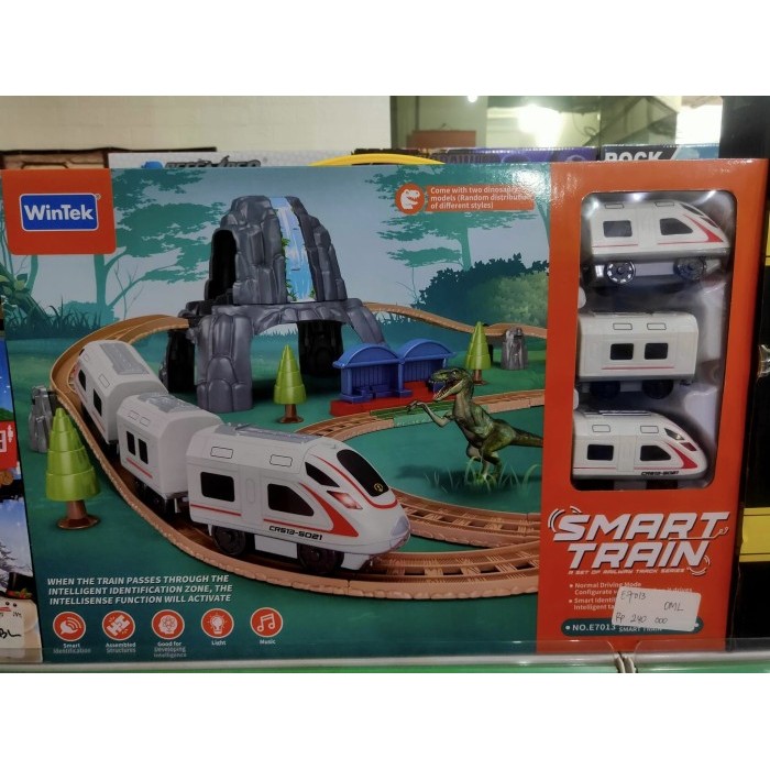 Mainan Kereta Api Smart Train Dino Dengan Jembatan & Track Bertingkat