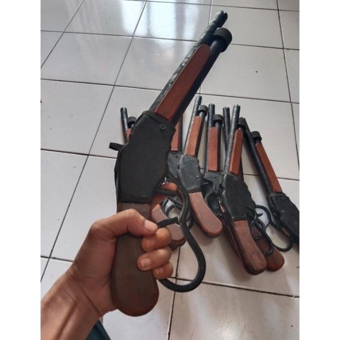 PROMO [VOREL] mainan kayu sg 2 mainan anak kayu freefire sg putar mainan