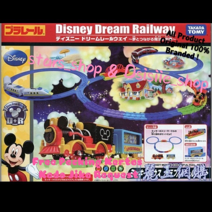 Takara Tomy Disney Dream Railway Mickey Original / Mainan track Kereta