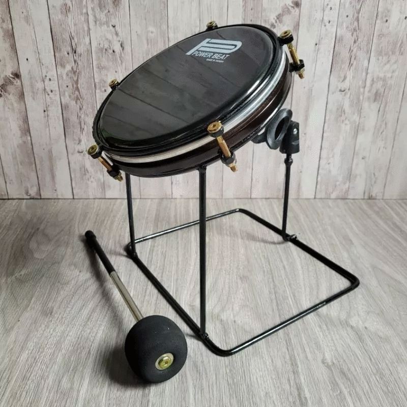 Dudukan Tam Hadroh Stand Tam Stel Mika 8 inch Tam Bass Hadroh