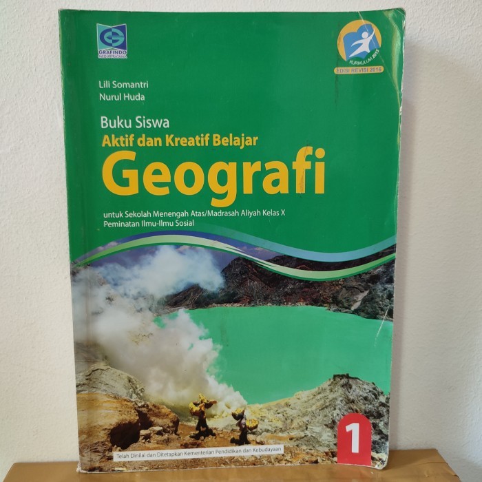 

Buku siswa geografi untuk SMA kelas 1 X 10 kurikulum 2013 revisi 2016