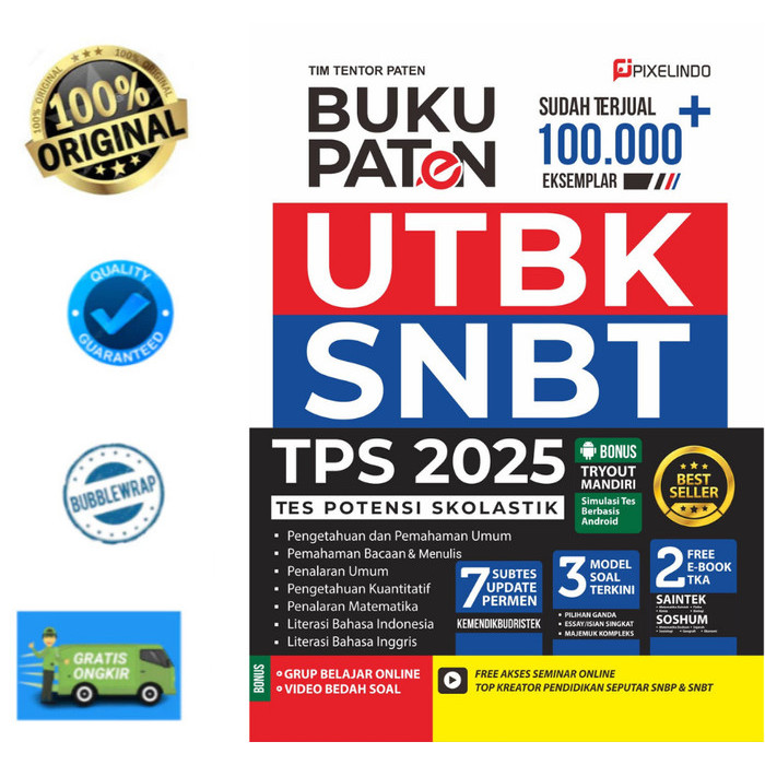 

Buku Paten UTBK SNBT TPS 2025 FR SOAL ASLI 2023 dan 2024 - ORIGINAL