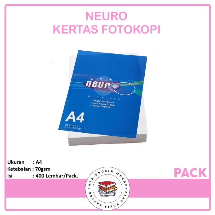 

KHUSUS GOSEND!!! TERMURAH!!! Kertas Fotokopi A4 70 Gram Neuro