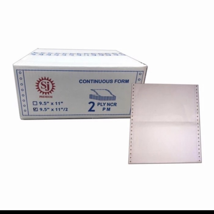 

Kertas Continuous Form SJ 9.5 x 11 2 ply