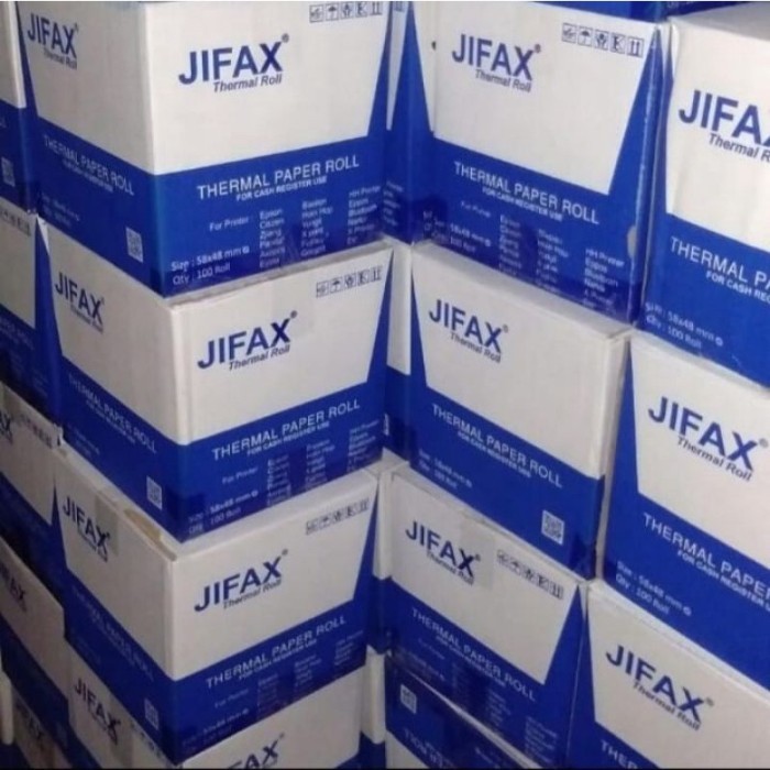 

TERLARIS! Kertas Thermal 57 x 48 mm Jifax per dus isi 100 roll