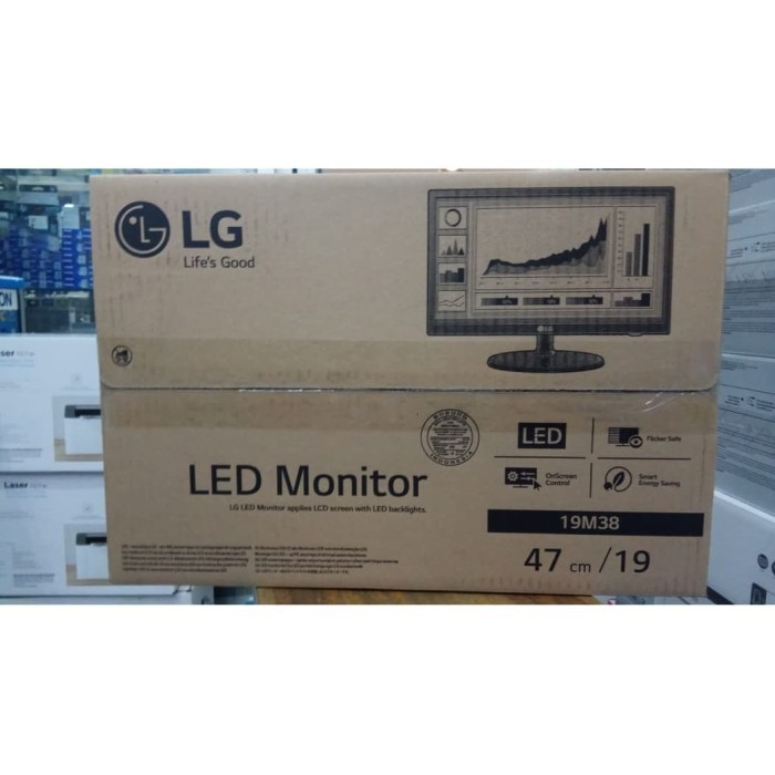 TERBARU MONITOR LED LG 19M38A 19" LCD 19 inch Wide Screen 19inch NEW IN BOX