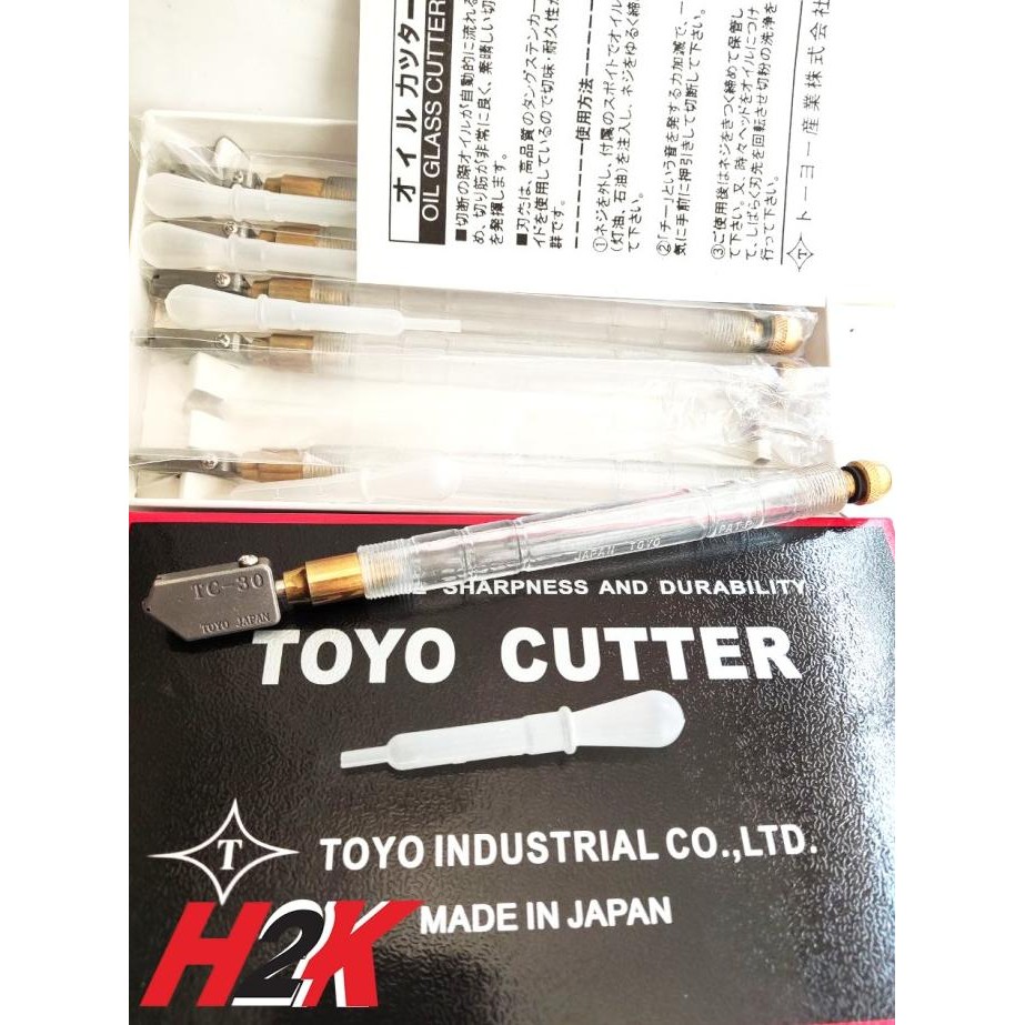 Pemotong Kaca Glass Cutter Pisau Kaca Toyo TC 30 TC-30 TC30 Terlaris