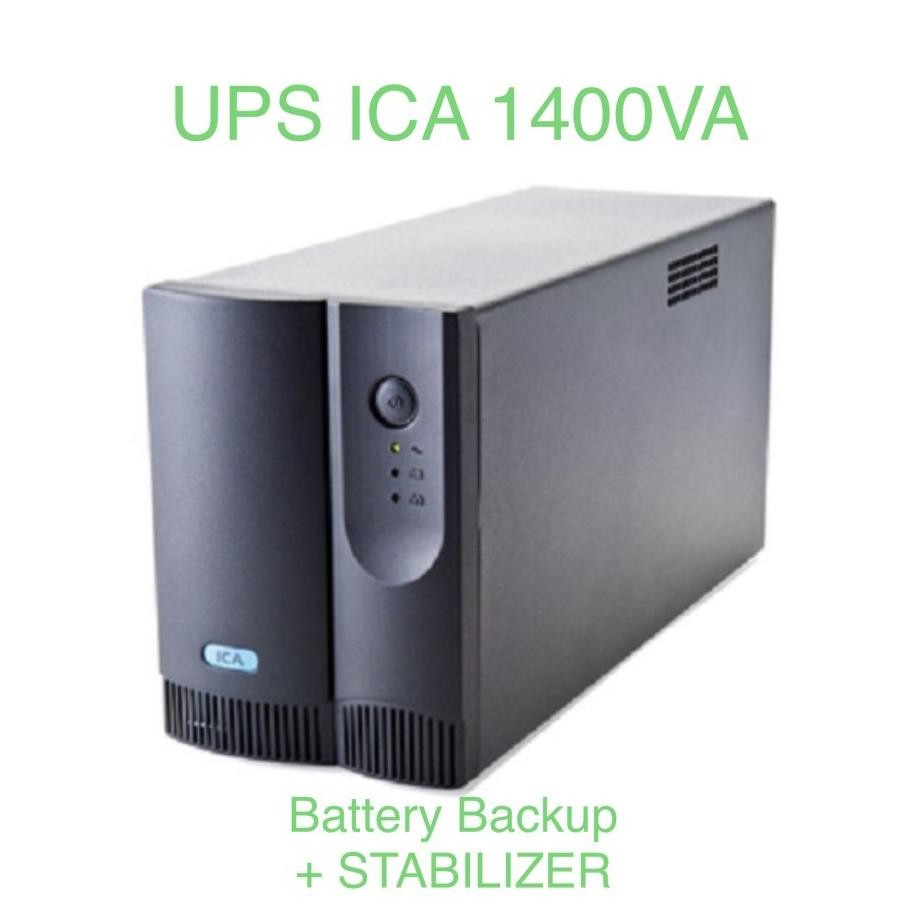 PROMO!!! UPS ICA CP1400 1400VA / 700WATT UPS + STABILIZER ICA CP 1400 VA / 700 WATT