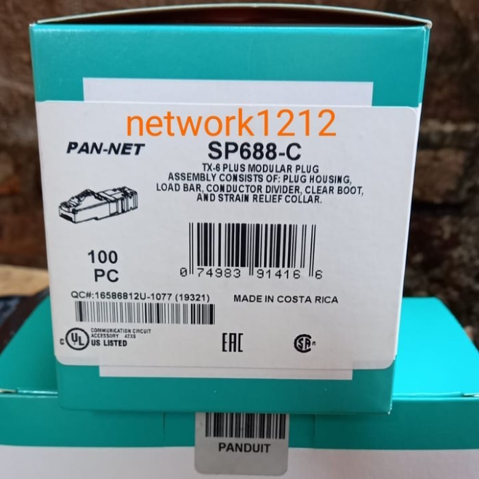 Panduit rj45 cat 6 / rj45 cat6 Panduit sp688-c