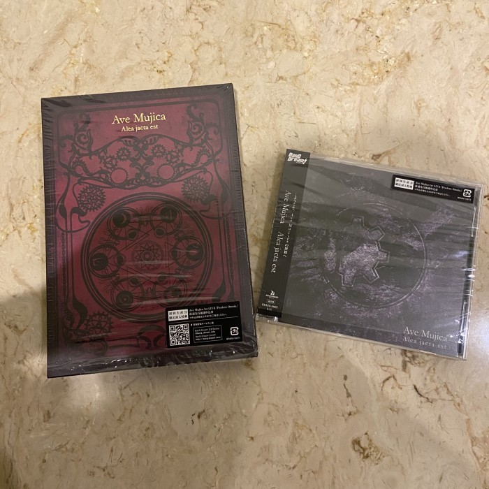 bang dream bandori ave mujica bluray & cd alea jacta est