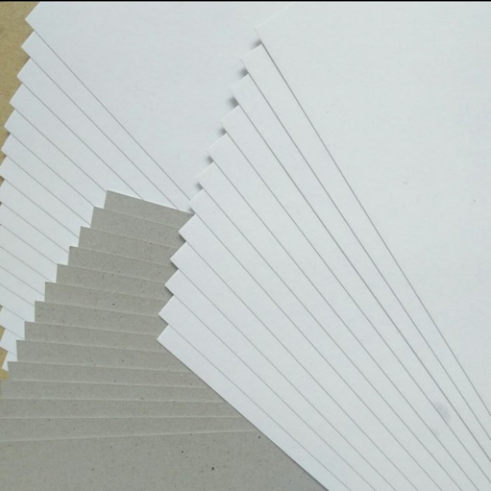 1 RIM KERTAS DUPLEK DUPLEX 250 GR UKURAN PLANO / 79 CM X 109 CM