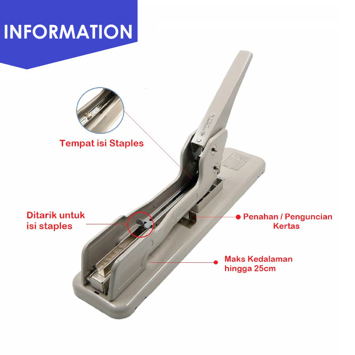 

Stapler Jilid 23L17 / Alat Staples Jilid 23L17 / Hekter Jilid Besar / Heavy Duty Stapler 23L17