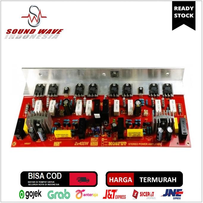 Langsung Order Kit Mofet 400Wx2 Power Amplifier Stereo Bell