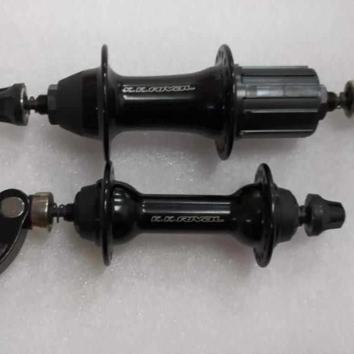 Hub Roadbike hole 32/36 QR Taiwan KK rival hitam alloy