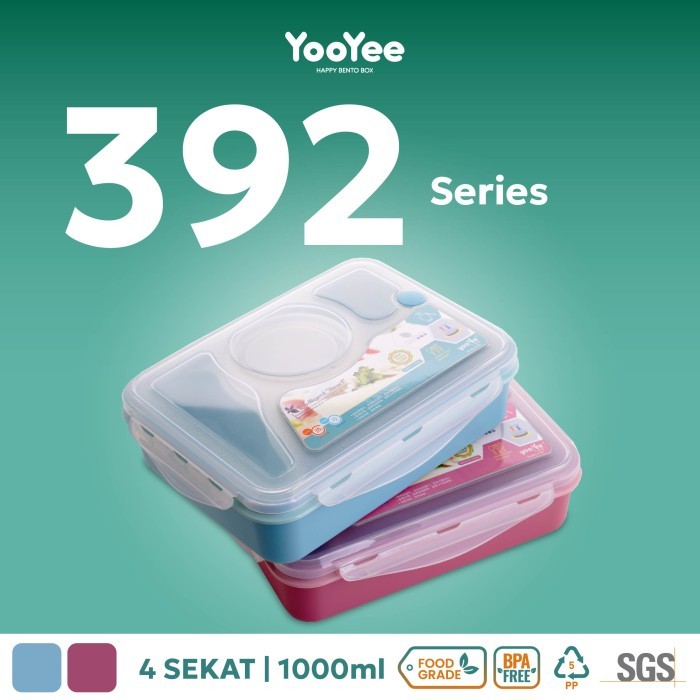 Kotak Makan YOOYEE 4sekat dengan sup (#392)