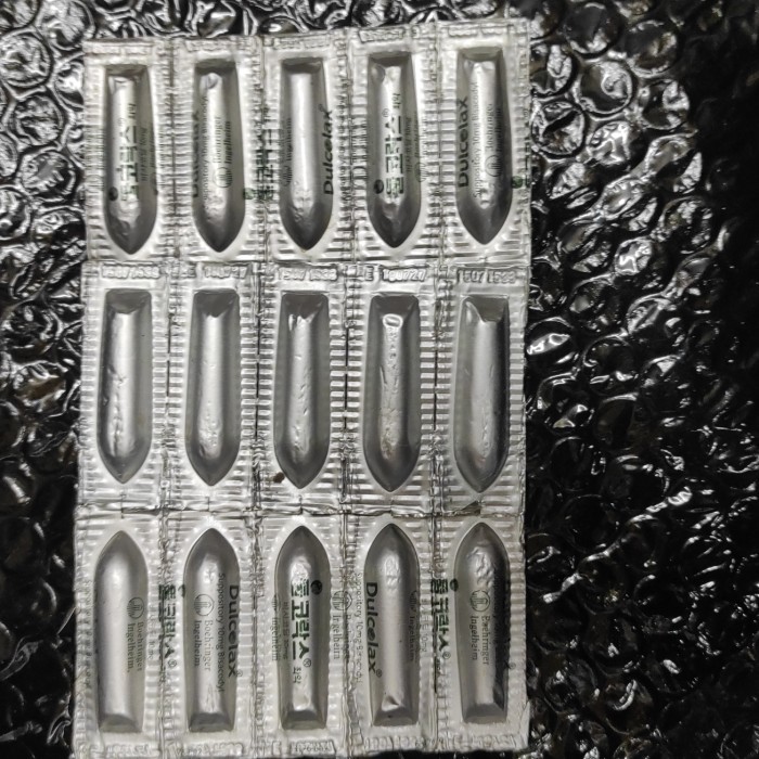 Dulcolax Supp 10 Mg Import Sesuai Ft // 1 Setrip 5 Sup