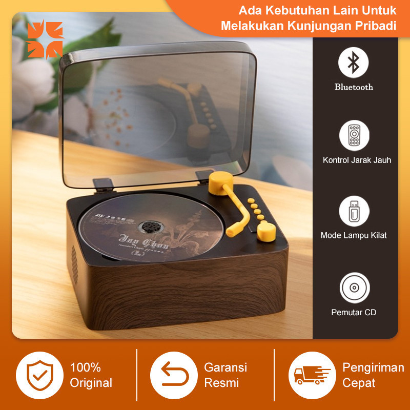 Portable CD Player Bluetooth Speaker Rechargeable Music Player KPOP JPOP