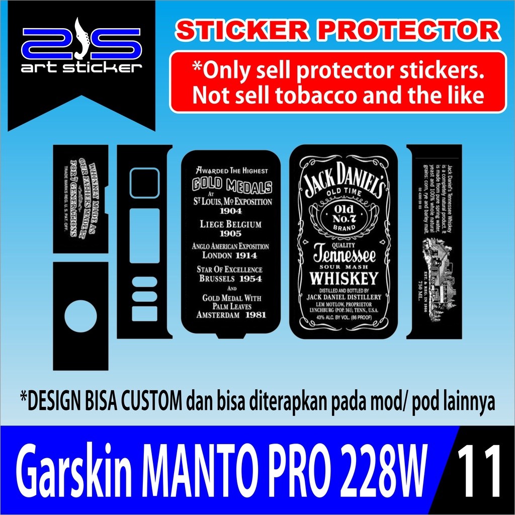 

*PromoTerjangkau* Man To Pro Jack Daniels Garskin Wrap Stiker Premium / X Casing Case COD