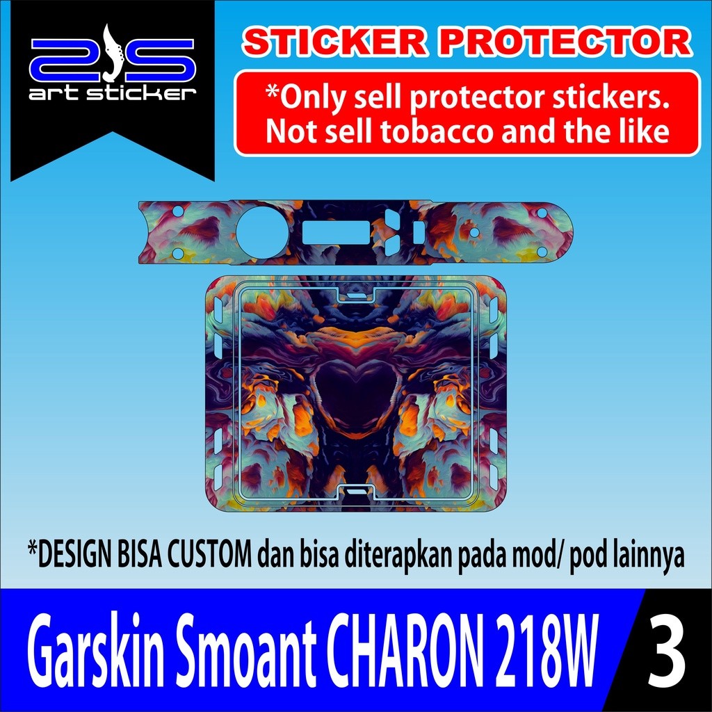 

*PromoTerjangkau* Smo Ant Charon Tc 218 Abstrak Garskin Wrap Stiker Premium / X Casing Case COD