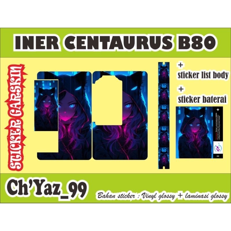 

*PromoTerjangkau* Paket Murah Cent4 B80 T Garskin Wrap Stiker Premium / X Casing Case COD
