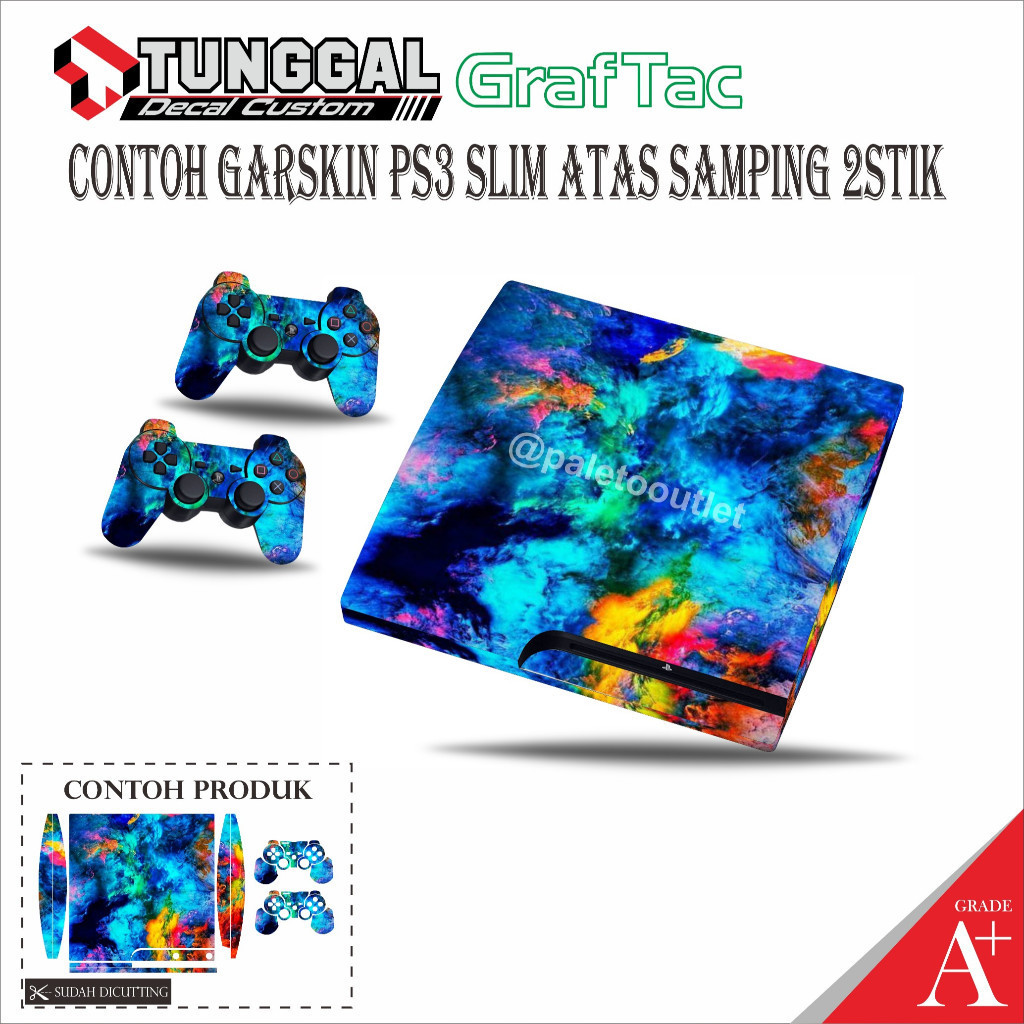 

*PromoTerjangkau* Stiker Ps3 Slim God Of War Iron Man Hulk Spiderman Terbaru Kualitas A Garskin Wrap Premium / X Casing Case COD