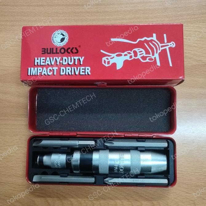 Grosir Obeng Ketok Bullock Heavy Duty 4Pcs Bits