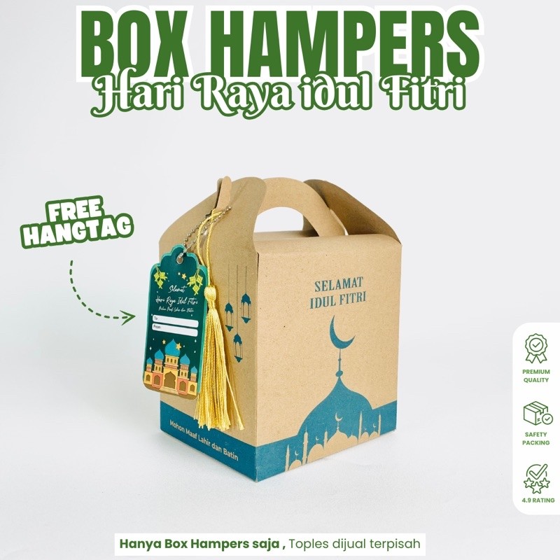 

[READY STOK ] Box lebaran Free Hang Tag - Kotak hampers lebaran Box lebaran