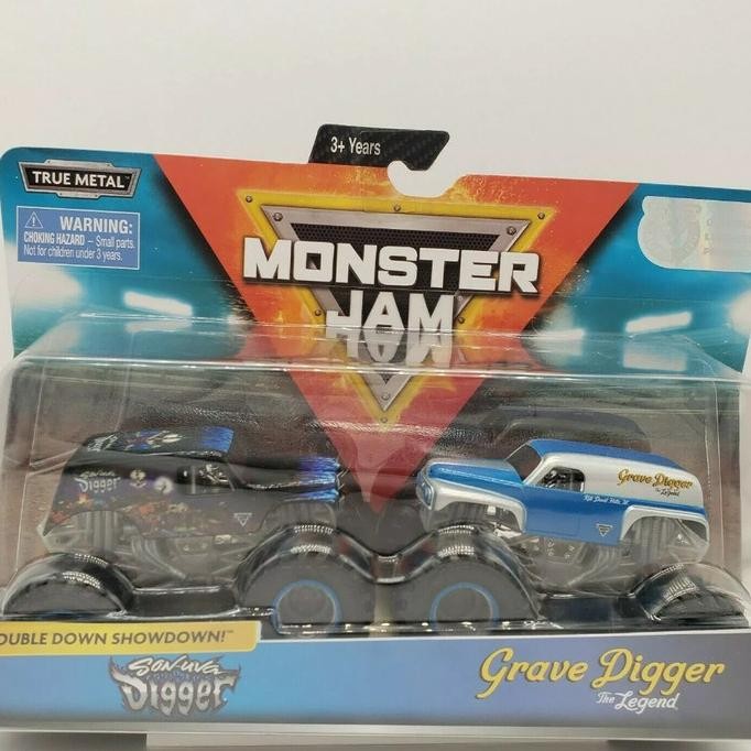 Monster Truck Son-uva Digger vs Grave Digger Legend Trucks spin master