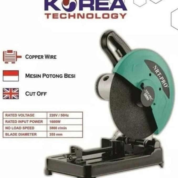 NRT-PRO MESIN CUT OFF 14" / MESIN POTONG BESI NRT-PRO 14" 2414HD