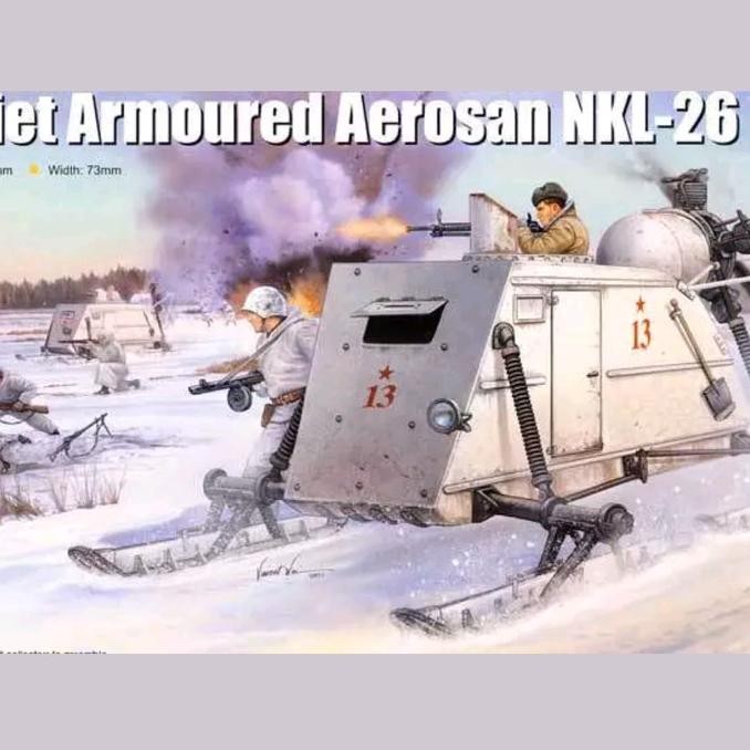 1/35 Trumpeter Soviet Armoured Aerosan NKL-26 model kit mokit