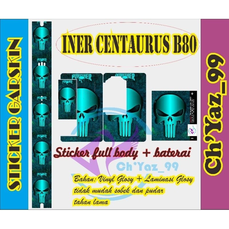 

*PromoTerjangkau* Iner Cent4 B80 Ed Tengkorak Garskin Wrap Stiker Premium / X Casing Case COD