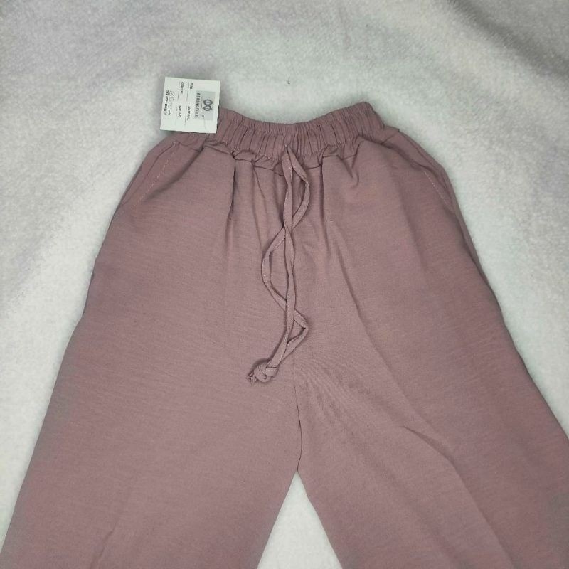 Murah Celana Kulot Crinkle Anak Tanggung 8 9 10 11 12 13 14 15 16Tahun/Celana Anak Loose Pants/Kulot