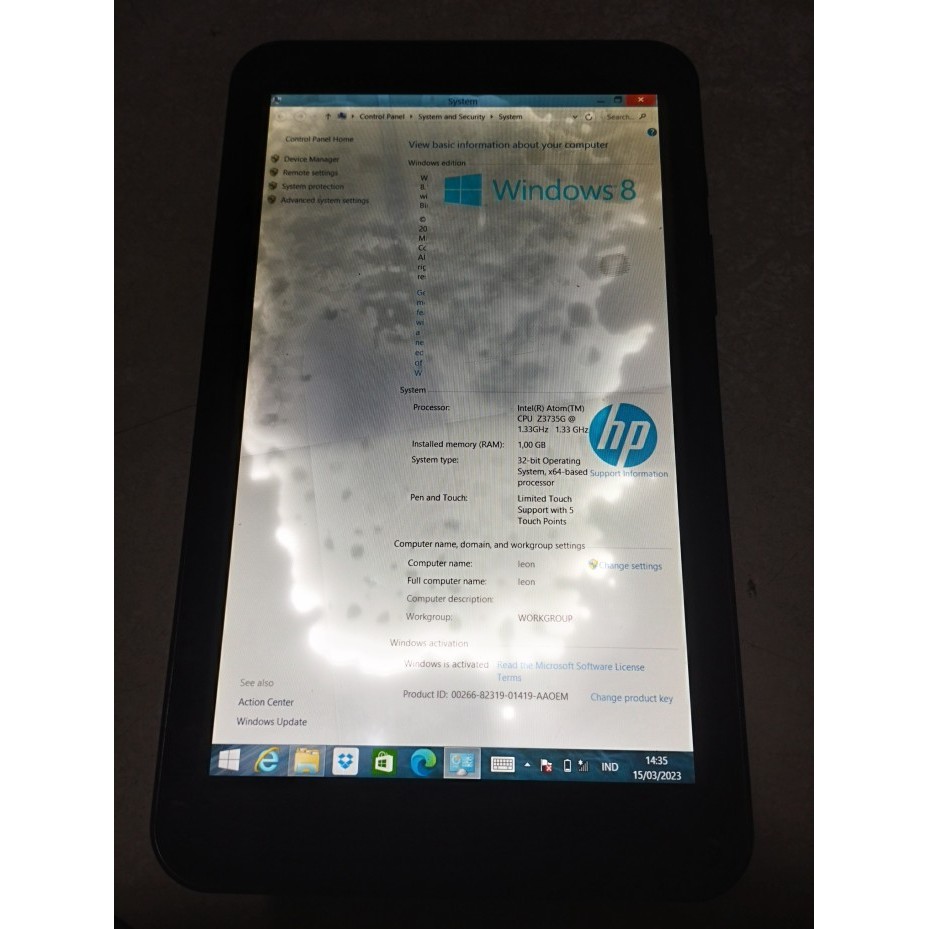 HP Stream 8 Windows Tablet bekas