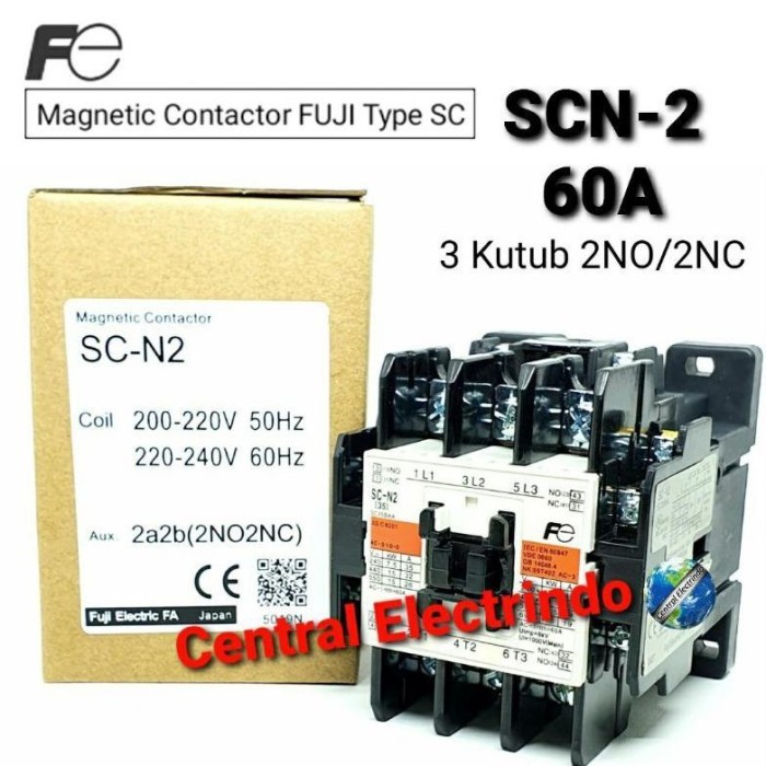 Amanah & Terpercaya Magnetic Contactor Sc-N2 Ac 220V.