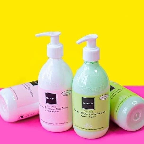 Scarlett Whitening Body Lotion Romansa Scarlett Charming Pemutih Badan