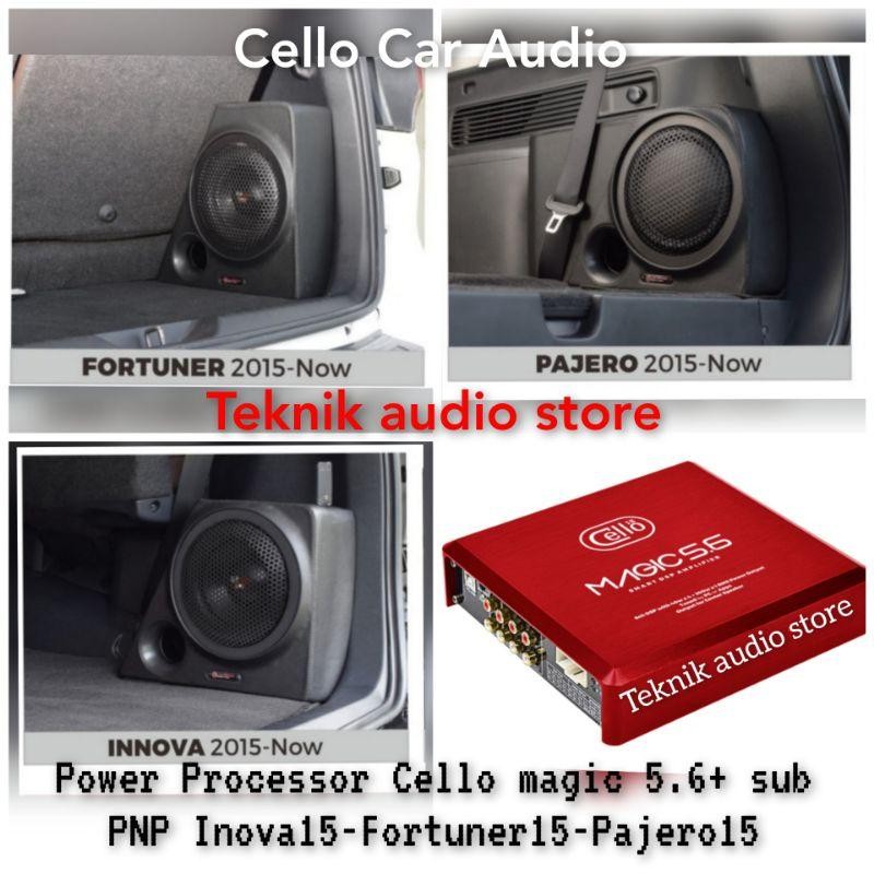 Paket Dsp Magic Cello 5.6 Dan Subwoofer 8Inch W8E Oem Inova Reborn -Fortuner15-Pajero15 Dll